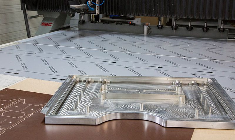 Plaque aluminium epaisseur 5mm alu sur mesure tôle feuille usinage fraisage  CNC